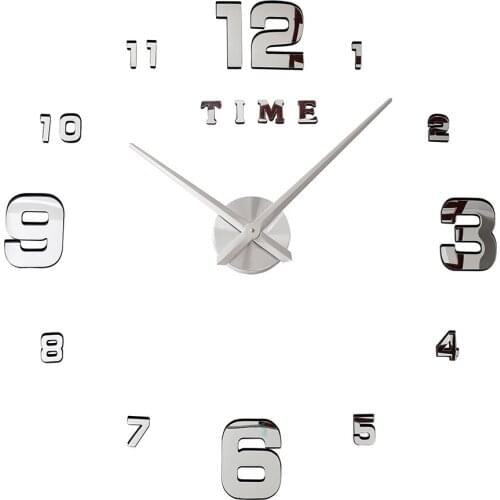 27/37/47inch Luminous Wall Clocks Large Clock watch Horloge 3D DIY Acrylic Mirror Stickers Quartz Klock Modern mute Home Decor