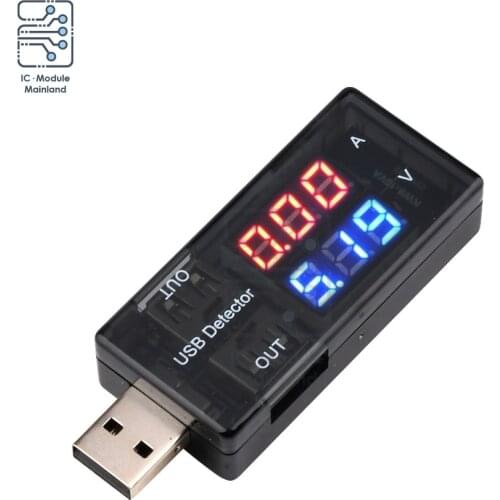 3V 7.5V USB Charger Doctor Current Voltage Tester Detector Battery Voltmeter Ammeter No Additional Power Red Blue For Phone