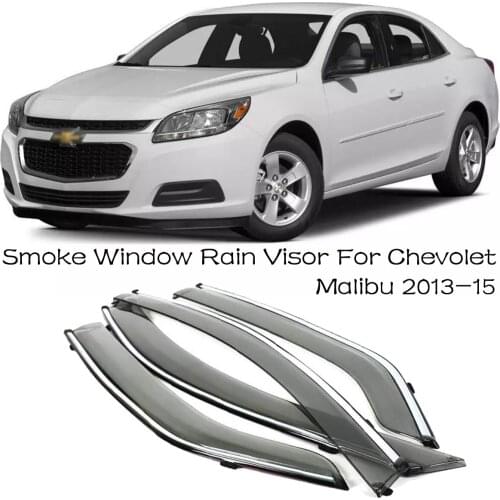 4pcs Blade Side Windows Deflectors Door Sun Visor Shield For Chevrolet Malibu 2013-2015