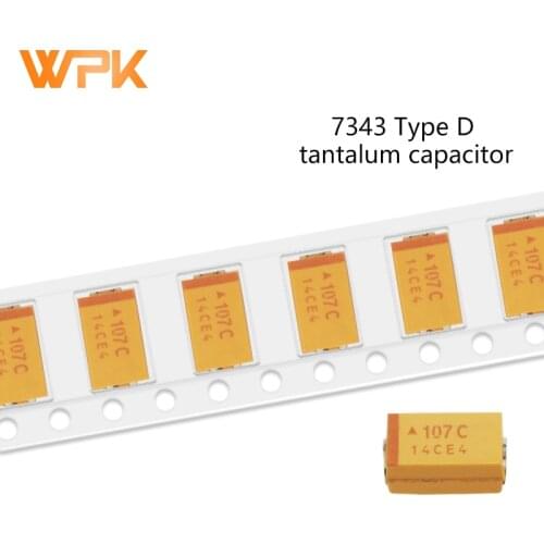 7343 Tantalum Capacitor D-type Patch Gall 10V 25V 220UF 10 22 47UF 35V 33UF 336K 5Pcs