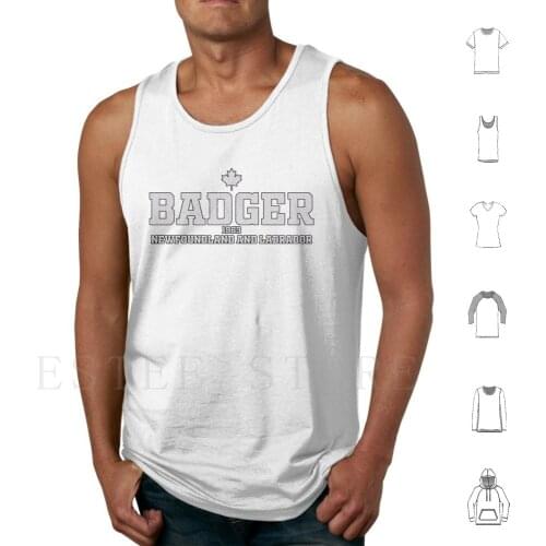 Badger , Newfoundland And Labrador , Canada Tank Tops Vest Cotton Badger Canada Canadian Newfoundland And Labrador Badger