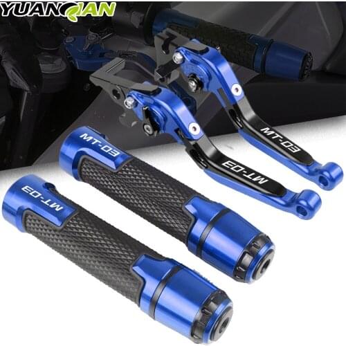 For Yamaha MT03 MT-03 MT 03 2015 2016 2017 2018 2019 2020 Motorcycle CNC Brake Clutch Levers Handlebar knobs Handle Hand Grips