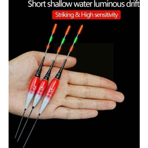 Nano Smart LED Electronic Fishing Float High Sensitive Remind Sensor Buoy Night Electric Fish Fishing Bite Gravity Glowing F N9C