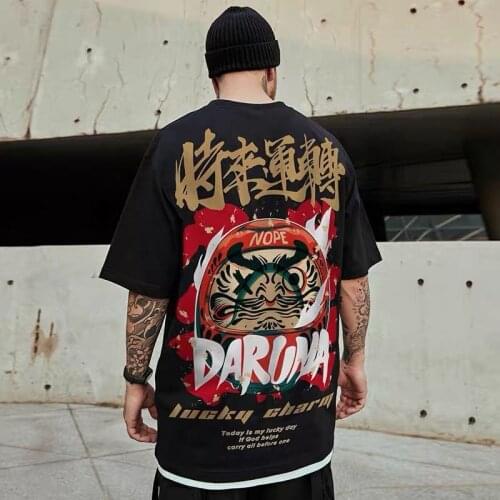 Hip Hop Japanese T Shirt Man Fashion Harajuku Half Sleeve T-shirt Casual Summer Oversized Tshirt Streetwear Funny Cool Tops Tee