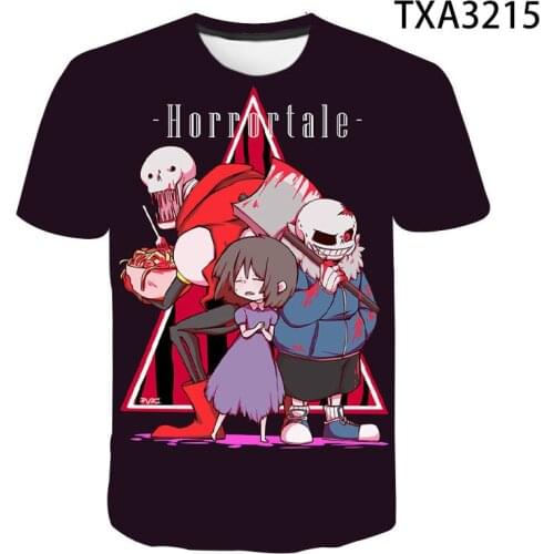 Undertale 3D T Shirt Men Women Children Summer Fashion Boy Girl Kids T-shirt Streetwear Short Sleeve Tops Cool 3D Printed Tees