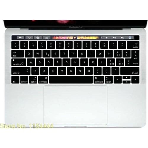 Italian italiano Silicone Keyboard Cover Keypad Skin for Macbook Pro 13" A1706 15" A1707 With Touch Bar Release on 2017 USEU