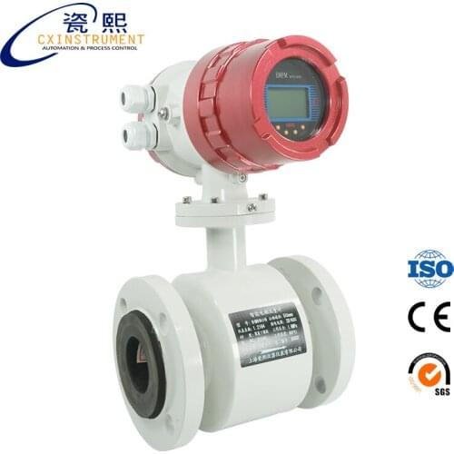 Water flow meter DN10 Diameter and PTFE lining Electromagnetic flow meter