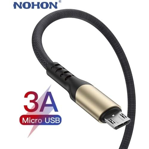 Micro USB Cable 3A Fast Charging USB Data Cable Cord for Samsung S7 Xiaomi Redmi Note 5 Android Microusb Phone Charge Wire 3M 2M