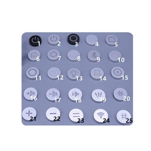 100Pcs Symbol Icon Switch Cap For 6*6mm Tactile Momentary LED Switch