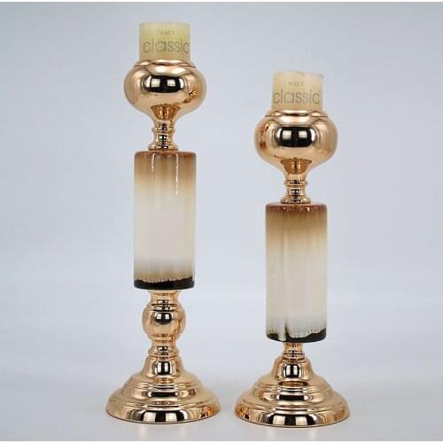 MIKAKA Decorative Wrought Iron Candlesticks