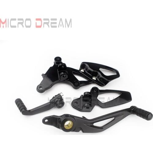 1 Set Motorcycle Black Aluminum Foot Brake Levers Gear Shift Footpeg Pedal Footrests Lever Kit For BMW R nineT R9T 2014-2018