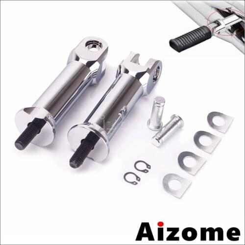 Motorcycle Passenger Foot Peg Supports Mount Chrome Footrest Clevis Kits For Harley Softail FLDE FLFBS FLHC FLHCS FLSB 2018-2020