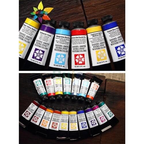 Original America DANIEL SMITH Watercolor pigment Tubular 15ml single piece Rich in color artist professional art supplies