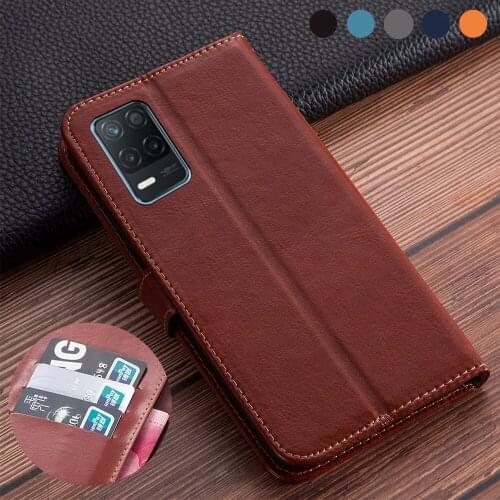 Luxury Flip Book Leather Case on For OPPO Realme 8 5G Cover Realme Narzo 30 5G Card Holder Case on Realme 8 5G Phone Cover capa