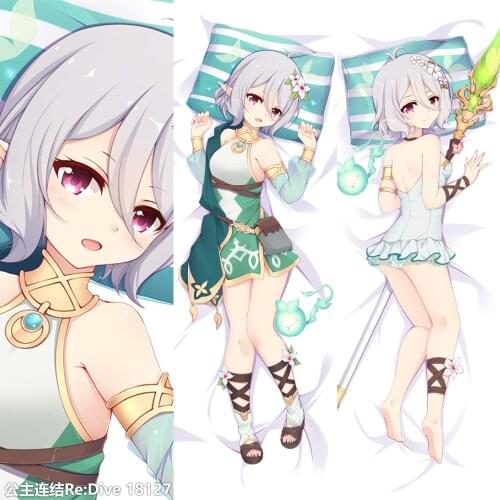 Anime Princess Connect! Re:Dive Natsume Kokoro Loli Dakimakura 2WAY Hugging Body Pillow Case Cosplay Pillow Cushion Cover Gifts