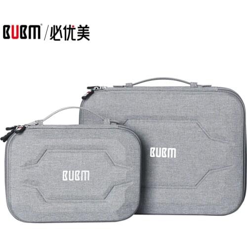 BUBM bag for power bank digital receiving accessories EVA case for 9.7" ipad cable organizer portable bag for USB