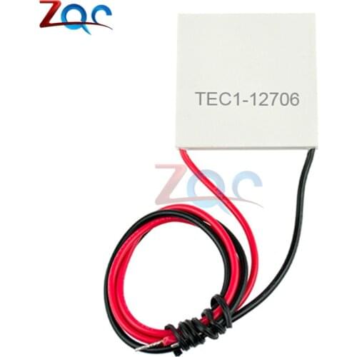 TEC1-12706 12706 TEC Thermoelectric Cooler Peltier 12V New Of Semiconductor Refrigeration TEC112706 Heatsink Plate Module 12V 6A