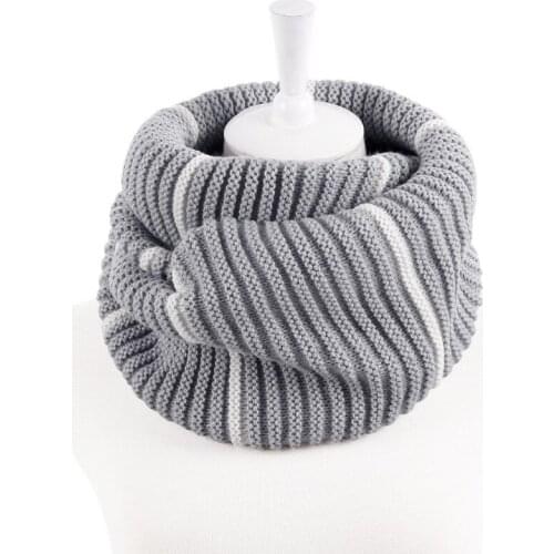 KENSHELLEY Scarves Women Winter Knitted Scarf Thick Warm Snood Ladies Loop Scarf Fashion Unisex Circle Neckchief