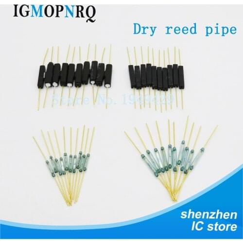 10pcs Reed Switch Plastic Type GPS-14B GPS-14A MKA14103 MKA10110 2*14MM Anti-Vibration Damage Magnetic Switch NC Normally open