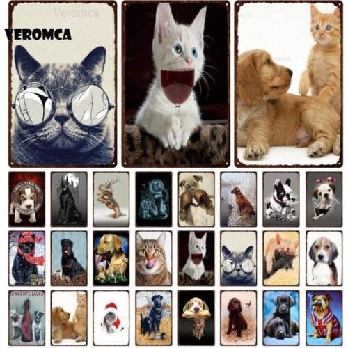 Creative Animal Tin Sign Vintage Home Pub Club Retro Poultry Shabby Chic Metal Sign Poster Wall Painting Art Pet Shop Decoration