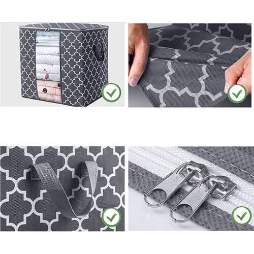 1pcs*Storage Bag 63*45*36cm Large Underbed Clothes Quilt Storage Bags Organizer Wardrobe Large Closet Boxes