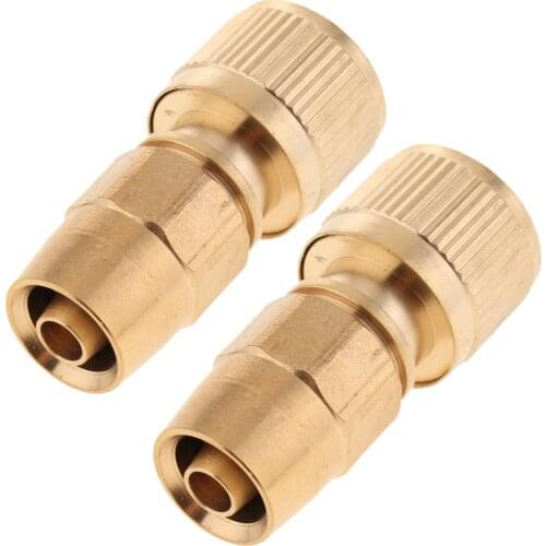 2pcs Brass Garden Expanding Hose Joint Male Pipe Adaptor Repair