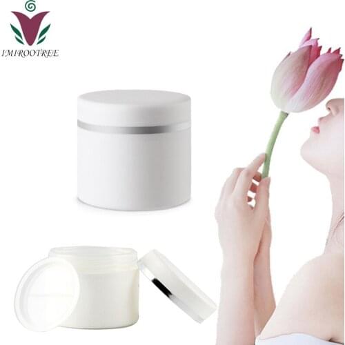 25pcs 100ml White Double Layer Cosmetic Cream Jars Empty Refillable Travel Bottles Facial Mask Ointment Jar Pot
