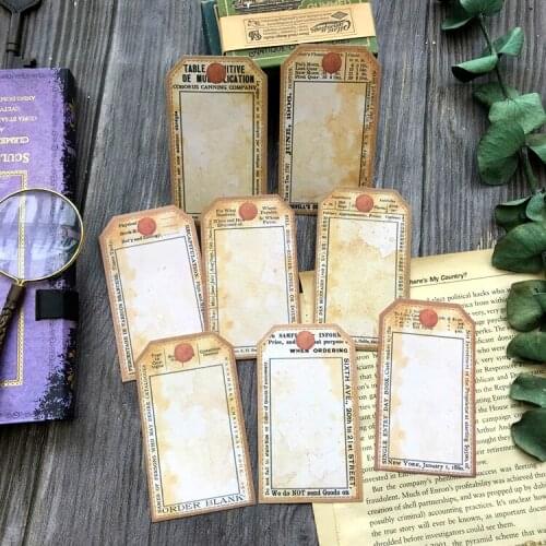 8pcs Junk Journal Sticker Scrapbooking Accessories TN Vintage Notebook Decoration Material School Stationery