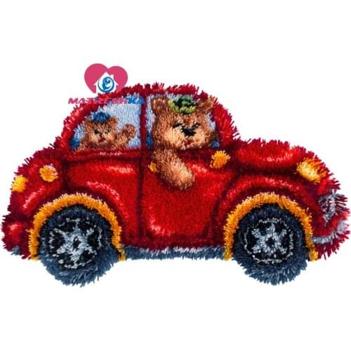 Car latch hook rug kits needle for carpet embroidery button package rug Foamiran for crafts canvas for carpet diy rugs