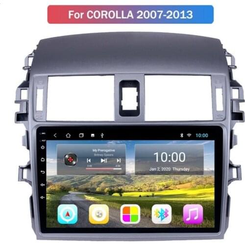 DSP Android System Car radio player forTOYOTA Corolla 2007-2013 with Radio RDS BT Mirror-Link Wifi Aux Head Unit Wifi 4G AHD