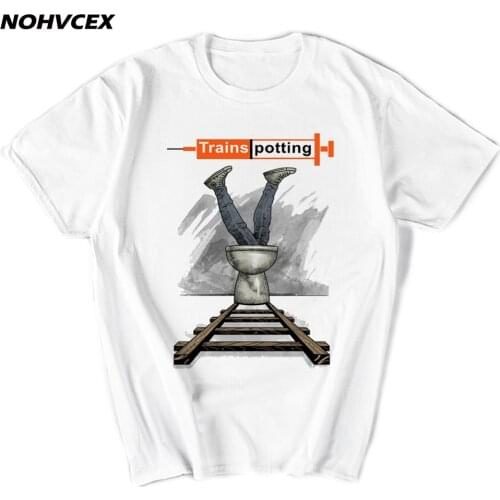 Trainspotting T-shirt Design British Popular Comedy Unisex Male Summer Top Tees Cotton