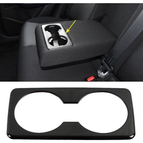 For Mazda CX-30 CX30 2020 2021 Car Accessories Rear Seat Water Cup Holder Cover Trim Water Bowl Frame Styling