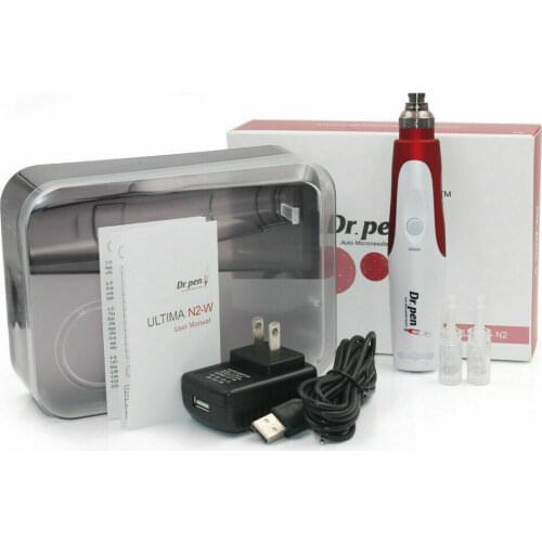 FDA Rechargeable Dr Pen Meso Skin Renew Electric Derma Stamp with 10pcs Needles Semi-permanent Embroidery Eyebrows Lip Tattoo