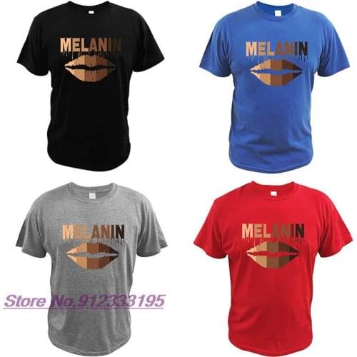 Oheneba Melanin T Shirt For Women Black Girl Afro Queen Gift Tshirt EU Size 100% Cotton Soft High Quality Tee Tops