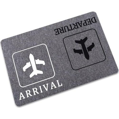 2020 New Thin Black Welcome Rubber Anti Slip Doormats Door Entry Front Door Mats Outdoor Entrance Indoor Floor Home Funny