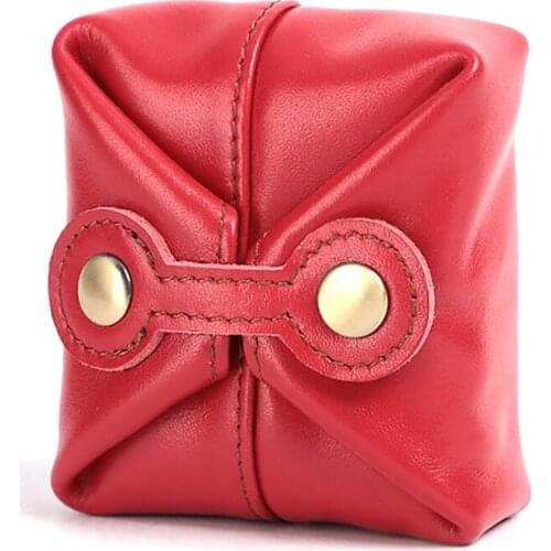 Leather Zero Wallet Vintage Handmade Mini Storage Bag Coin Bag
