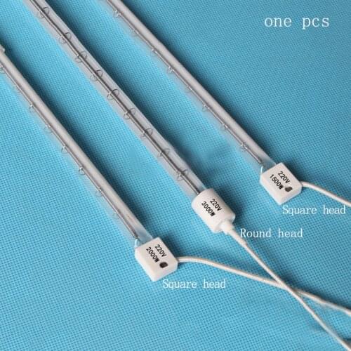 Quartz heating tube 220v halogen heater lamp infrared heating element for blister machine oven blow molding machine