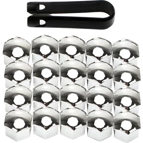 LEEPEE Car Wheel Nut Caps Car Styling 17mm Exterior Decoration Protection 20Pcs Special Socket Auto Hub Screw Cover Bolt Rims