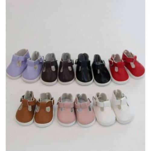 Fashion New 5*2.8cm Doll Shoes For 14"Dolls and Mini Toy Shoes For 1/6 BJD 14'' Russian Cloth Handmade Doll Accessories