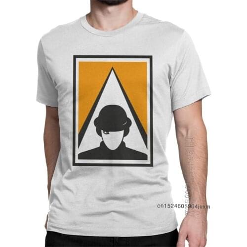 Mens T Shirts ACWO A Clockwork Orange Cotton Tees Short Sleeve Kubrick Alex Burgess Droogs Anthony Milk Movie T-Shirts Clothing