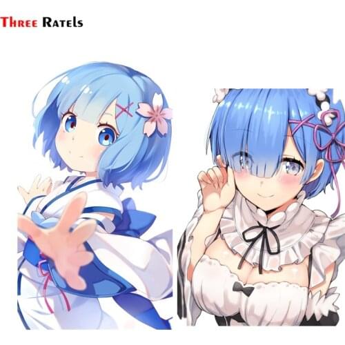 Three Ratels FC668 Poster Anime Girls Car Windshield Stickers Road Bike Decal