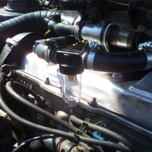 New Engine Oil Separator Catch Can Reservoir Tank W/ Breather Filter Baffled