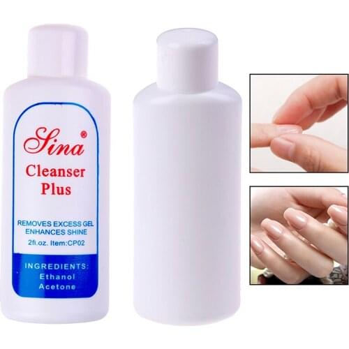 60ML Acrylic Clean Degreaser For Nail UV Gel Polish Excess Remover Cleanser Plus Liquid Surface Sticky Layer Residue Nail Art