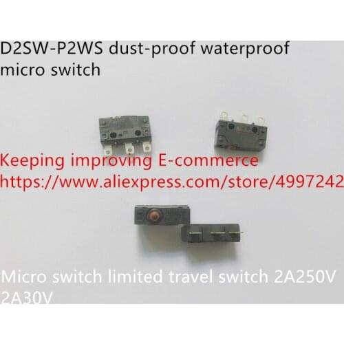 Original new 100% D2SW-P2WS dust-proof waterproof micro switch limited travel switch