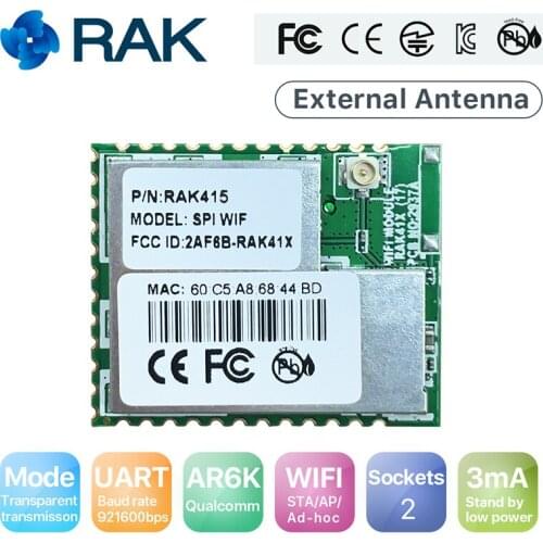 UART Wifi Module Dual Sockets Industrial Integrated IoT Wireless Module Serial TCP UDP WiFi Transceiver Module ,STA/AP Mode Q126
