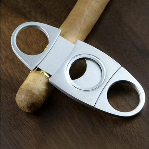 Cigar Cutter Brand New Stainless Steel Metal Cigar Cutter Guillotine Cigar Scissors Gift Portable Smoking Accessories U3