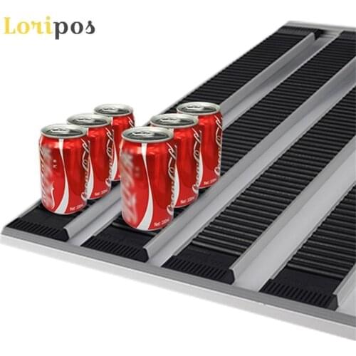 Beverage Cabinet Sliding Laminate Automatic Propeller Push Freezer Divider Slideway Supermarket Shelf Self-gravity Sliding Rail