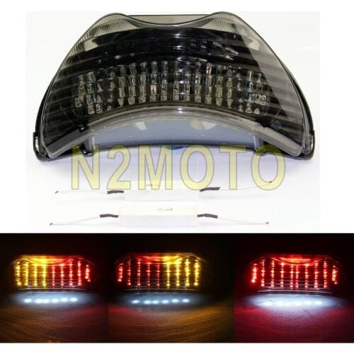 Motocross Motorcycle LED Taillight Amber Turn Signal Light Integrated for Honda CBR 600 F4 F4i 1999-2000 CBR 900 RR 2004-2006