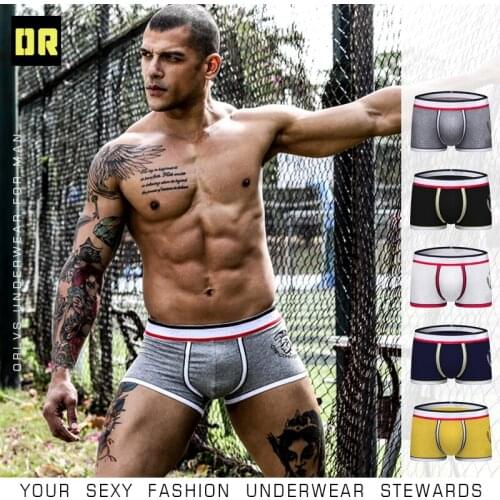 ORLVS Boxers Wallop Of Fine Stripes Underpants Moderation Thickness Micro Elasticity Fit Style Soft Feeling Cotton Men Underwear