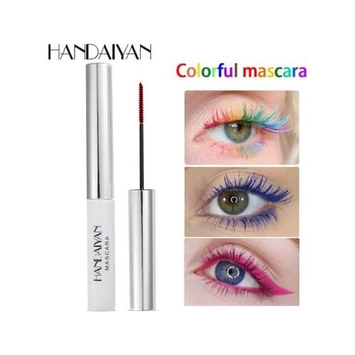 HANDAIYAN Makeup Colorful Mascara Thick Curling Uneasy To Smudge